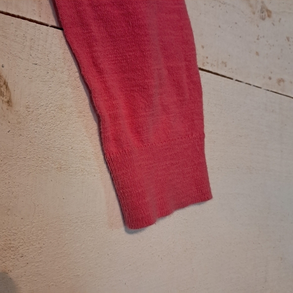 Loft 100% Cotton Pink Cardigan Size Small Button Up Sweater - Picture 5 of 7